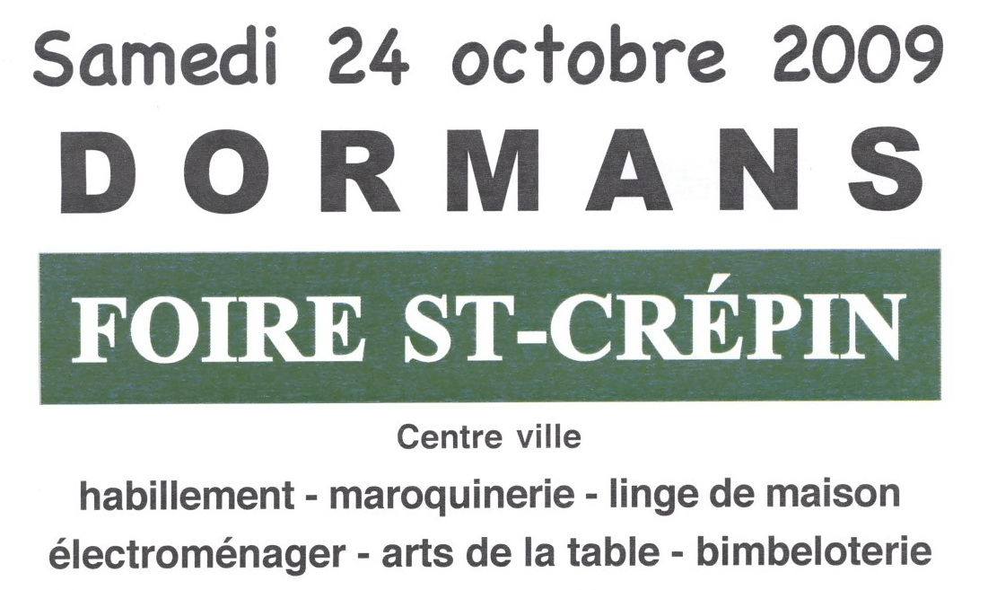 Dormans - Foire St. Crépin